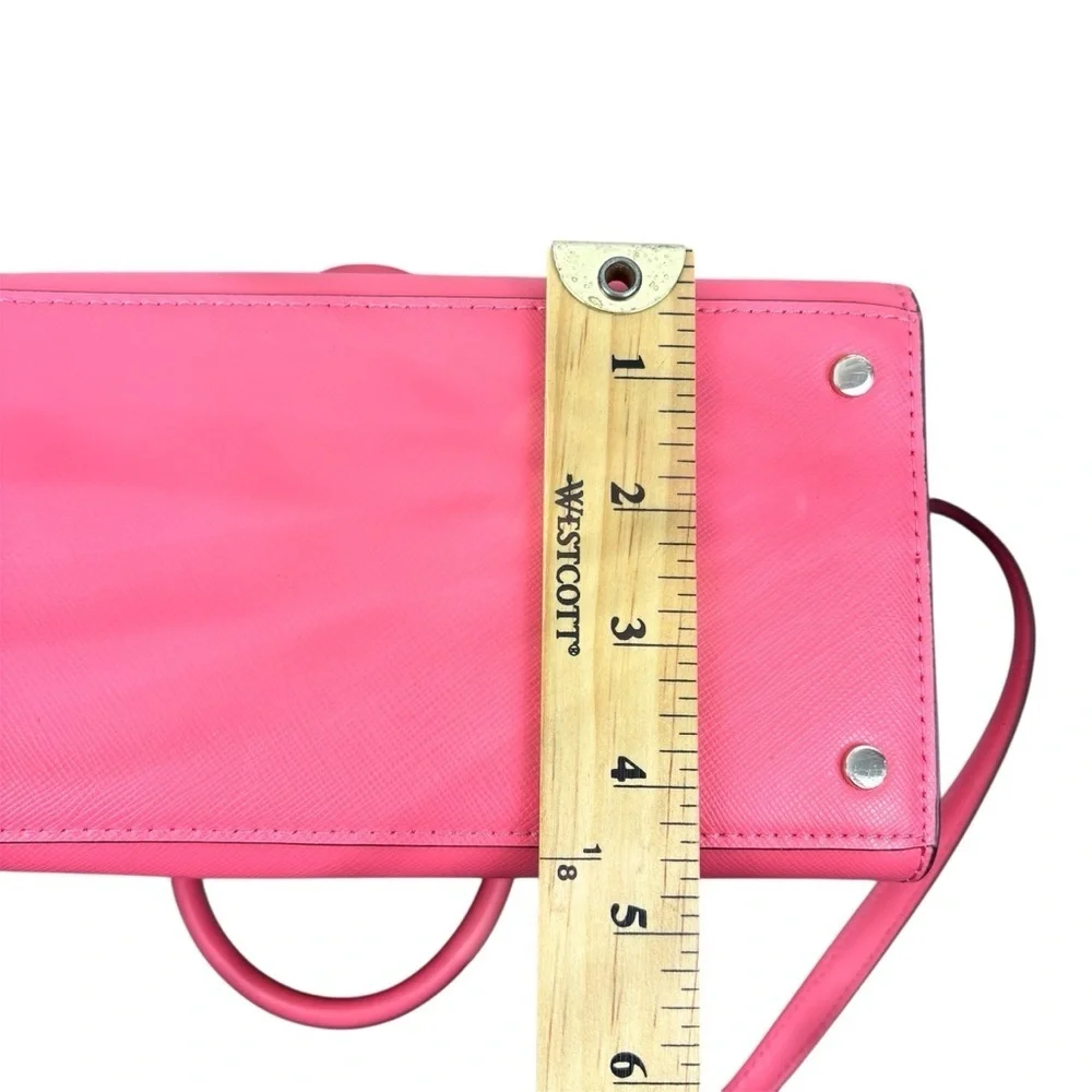 Kate Spade Staci Medium Satchel Purse Fuchsia Pink Crossbody Top Handle